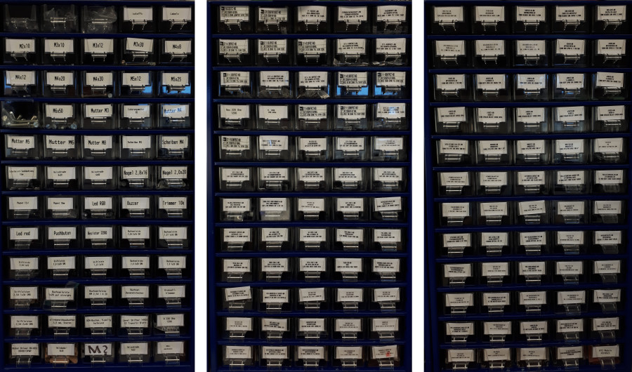 Parts available at the local Fab Lab. Click to see full image.